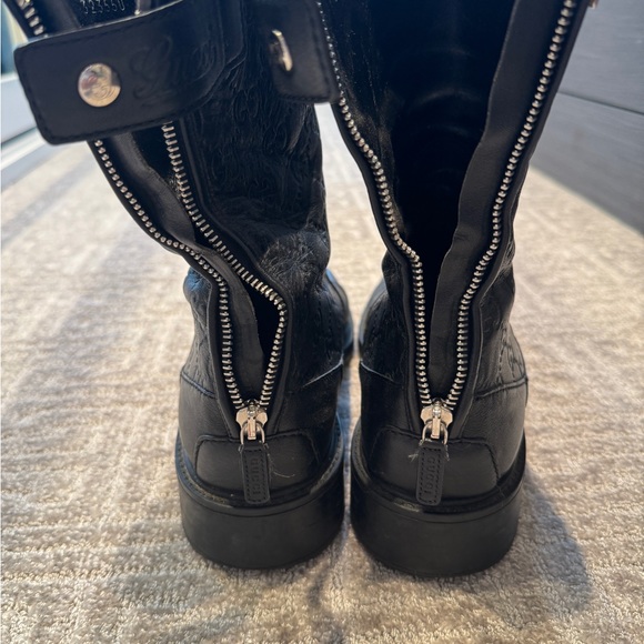 Gucci Black Leather Boots - Size 39 - Picture 11 of 13